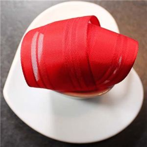 Valentine Ribbon - 40mm Stripe Sheer